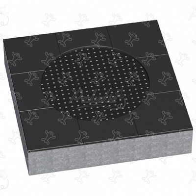 Kids Tramp Playground rund R34-ETP-010 spielgeräte acti’fun acti’fun-trampoline bild 3d