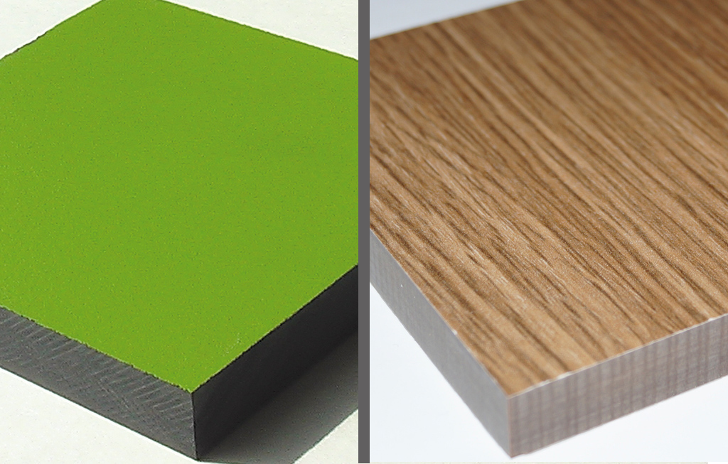 Die farbigen Trespa-Harzkompositplatten