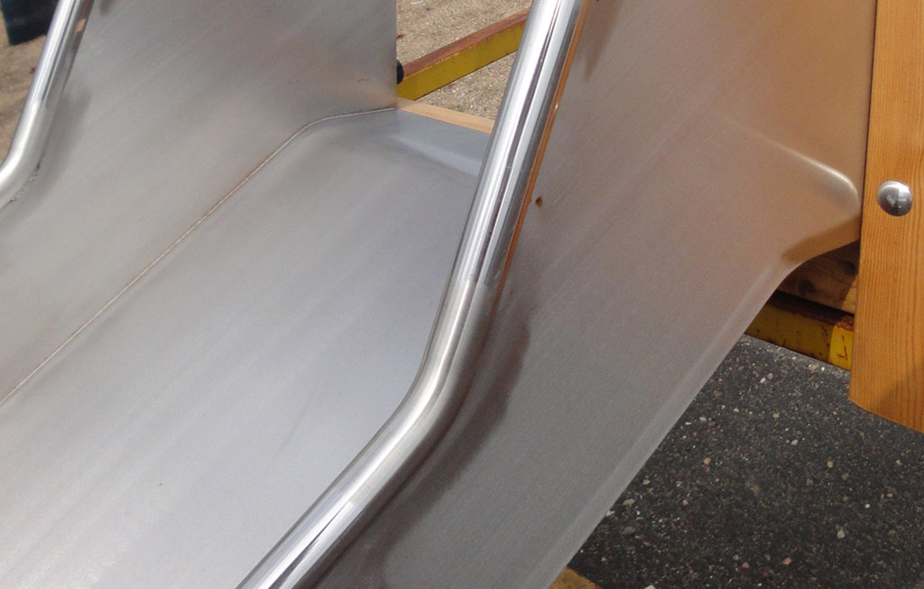 Die Rutschflächen und die Seitenwangen