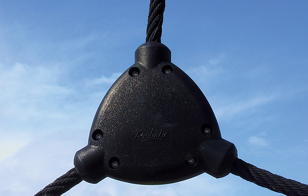 Die Seile und Kletternetze,