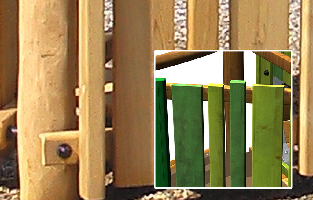 Brüstungen und Kletterwände