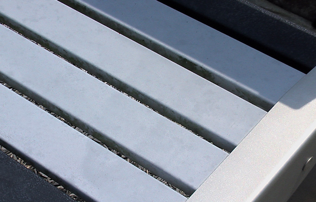 Der Sitz und die Rückenlehne