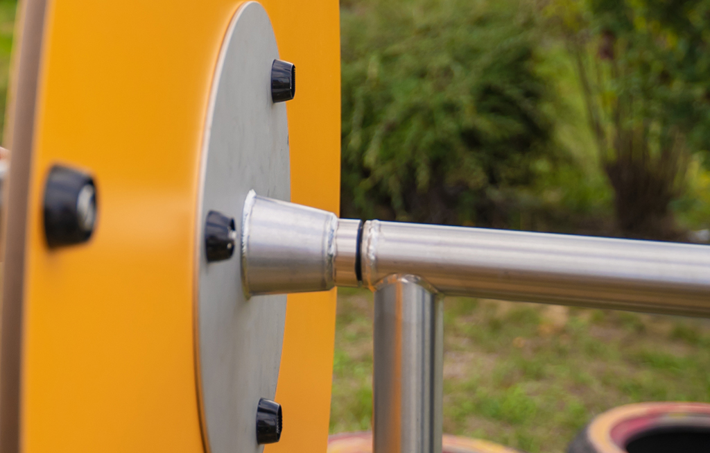 Das Rotationssystem aus Edelstahl