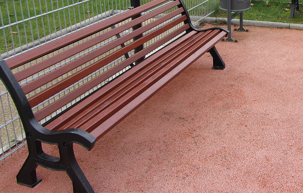 Der Sitz und die Rückenlehne