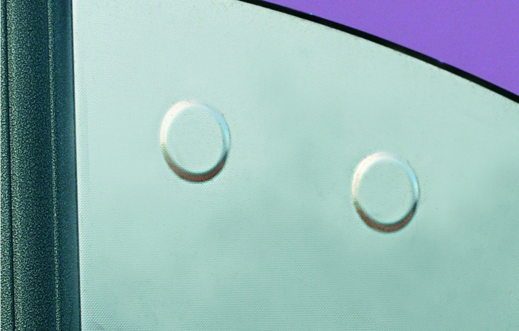 In der Ausführung Typ Edelstahl:  die Brüstungen