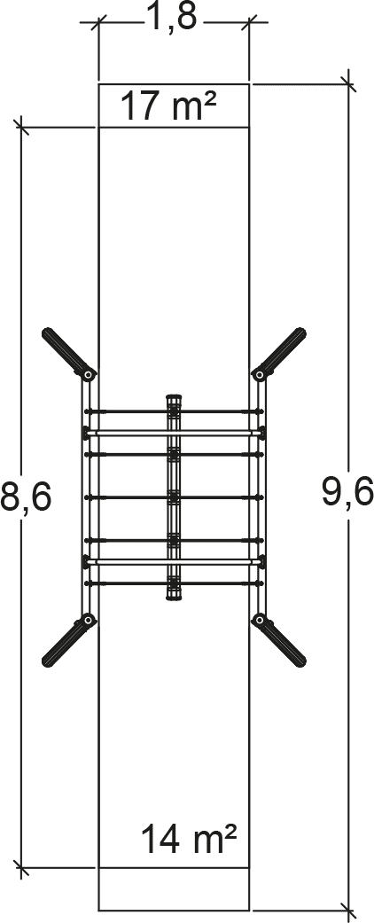 Tampenschaukel J442-M spielgeräte spielgeräte-klassiker schaukeln bild draufsicht