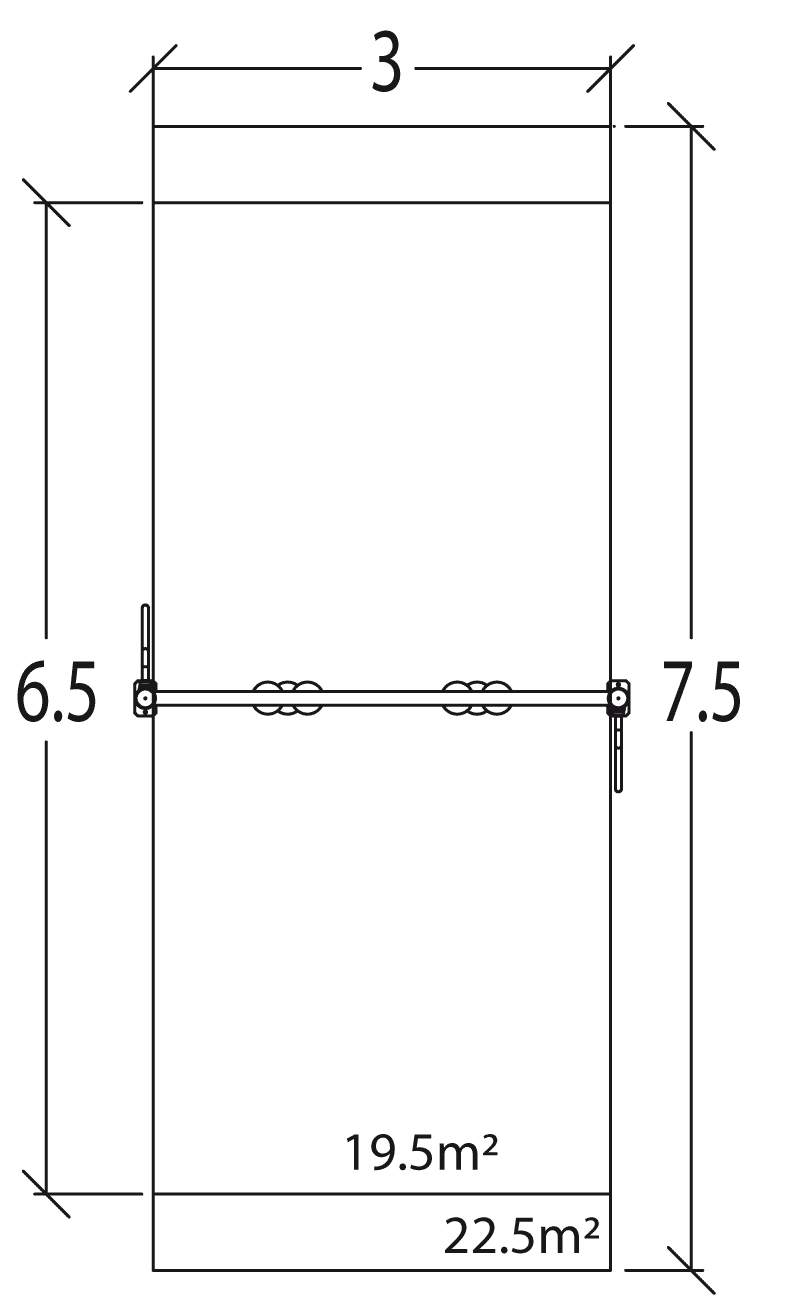 2 flachsitz J477 spielgeräte spielgeräte-klassiker schaukeln bild draufsicht