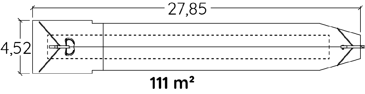 Hangseilbahn für flaches Terrain J511 spielgeräte bewegungsspielgeräte seilbahnen bild draufsicht