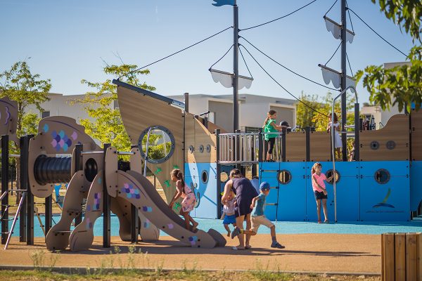 Ein Spielplatz mit dem Thema Meer (Lattes – Frankreich)